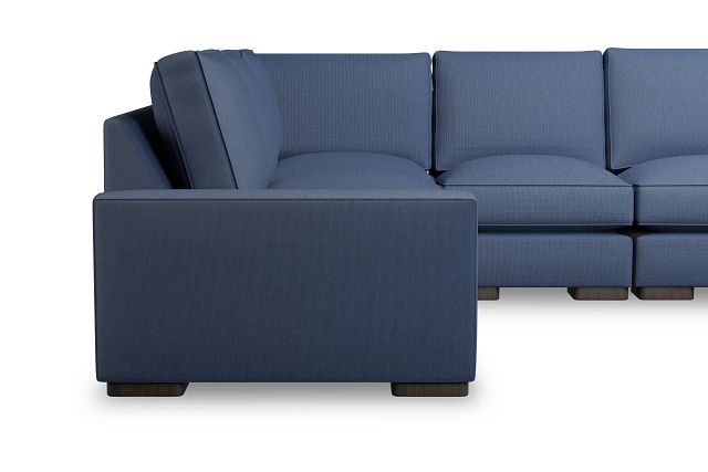 Edgewater Revenue Dark Blue Medium Two-arm Sectional