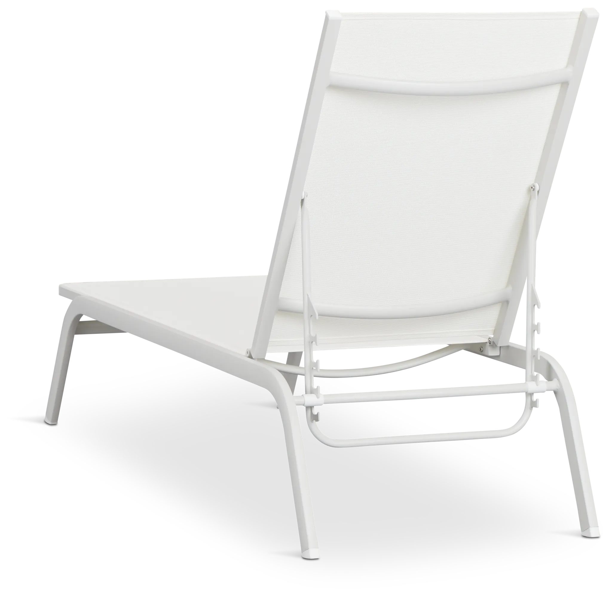 Riviera White Sling Chaise
