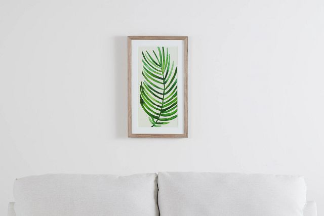 Frond Green Framed Wall Art