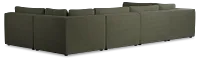 Destin Sutton Green Fabric 8-piece Pit Sectional