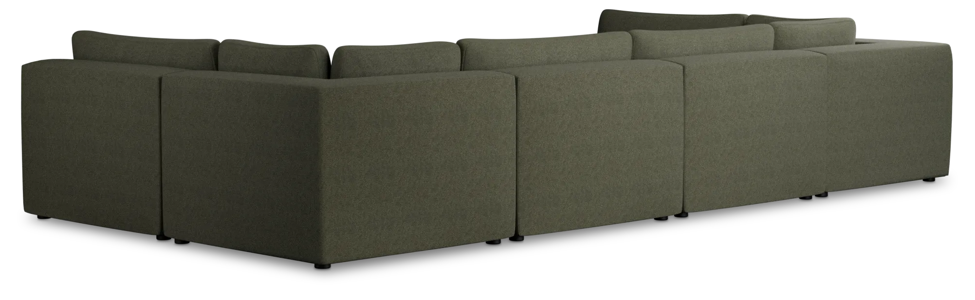 Destin Sutton Green Fabric 8-piece Pit Sectional