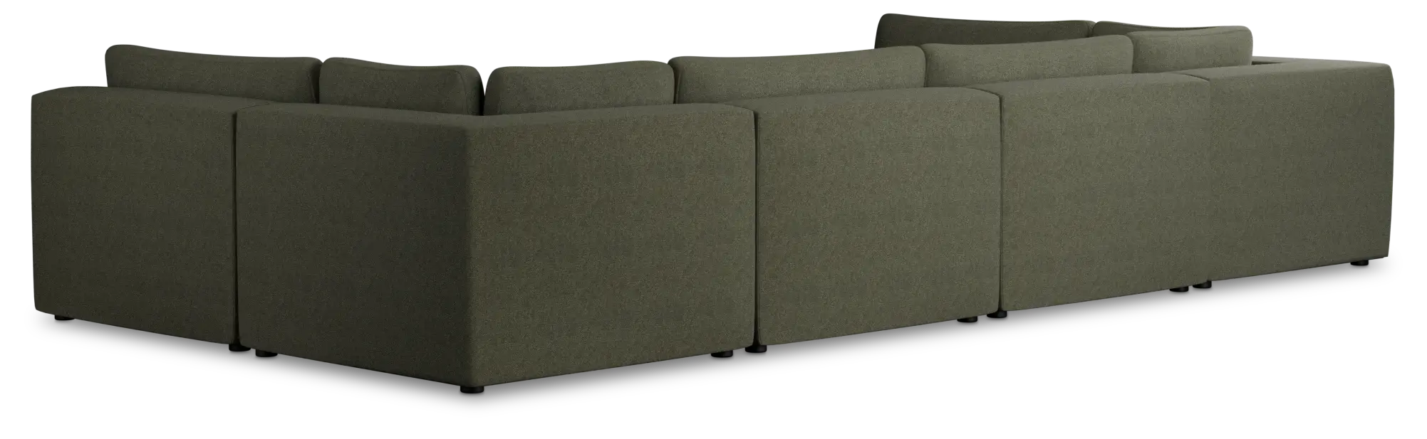 Destin Sutton Green Fabric 8-piece Pit Sectional Destin Sutton Green Fabric 8-piece Pit Sectional