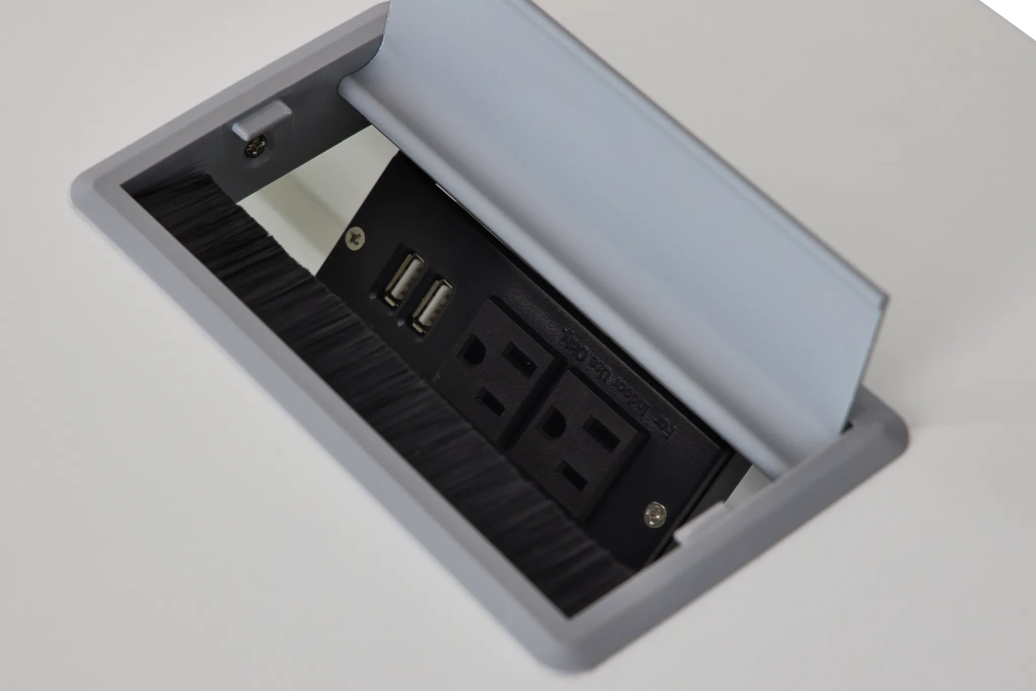 Clark White Dropdwn Dr Desk