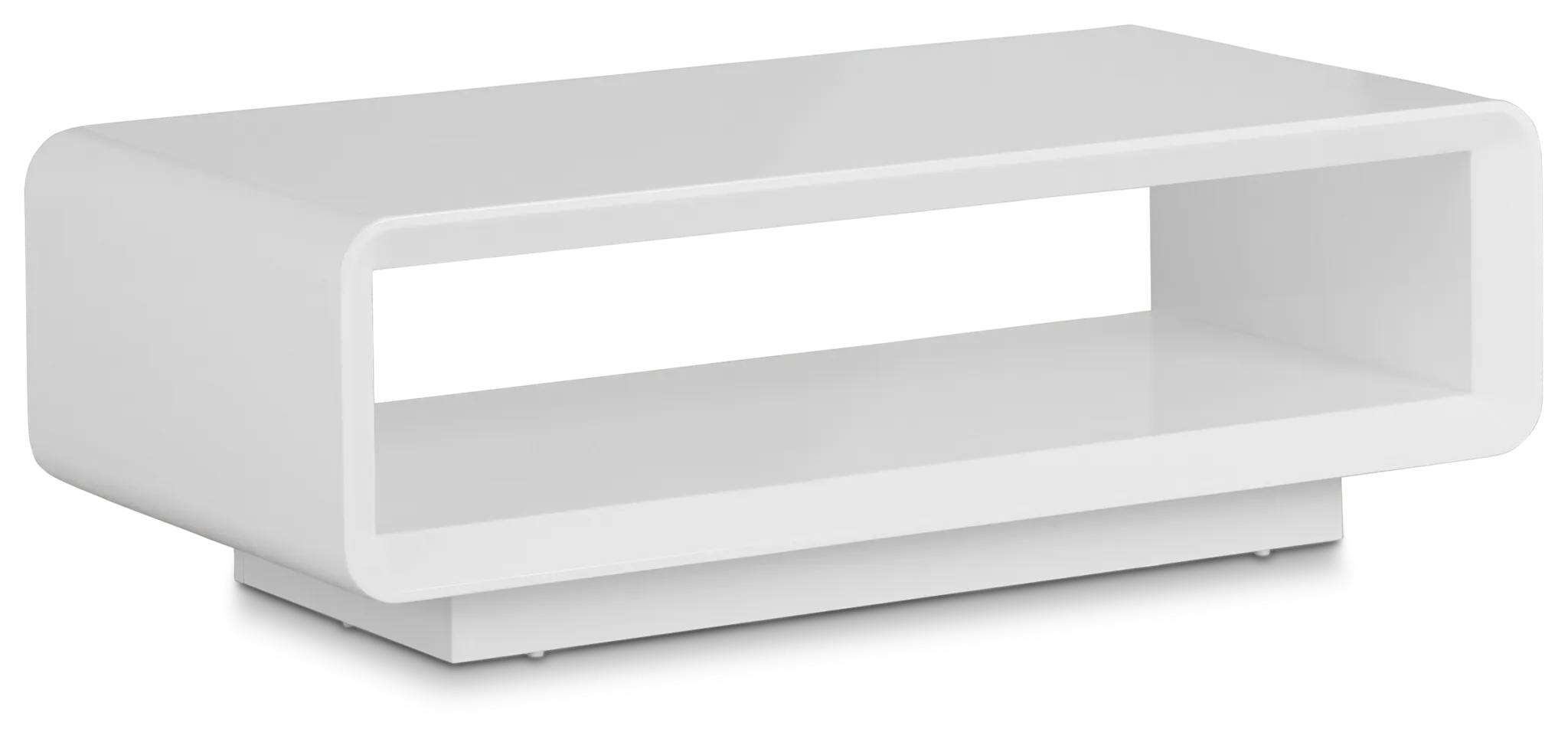 Zayden White Rectangular Coffee Table