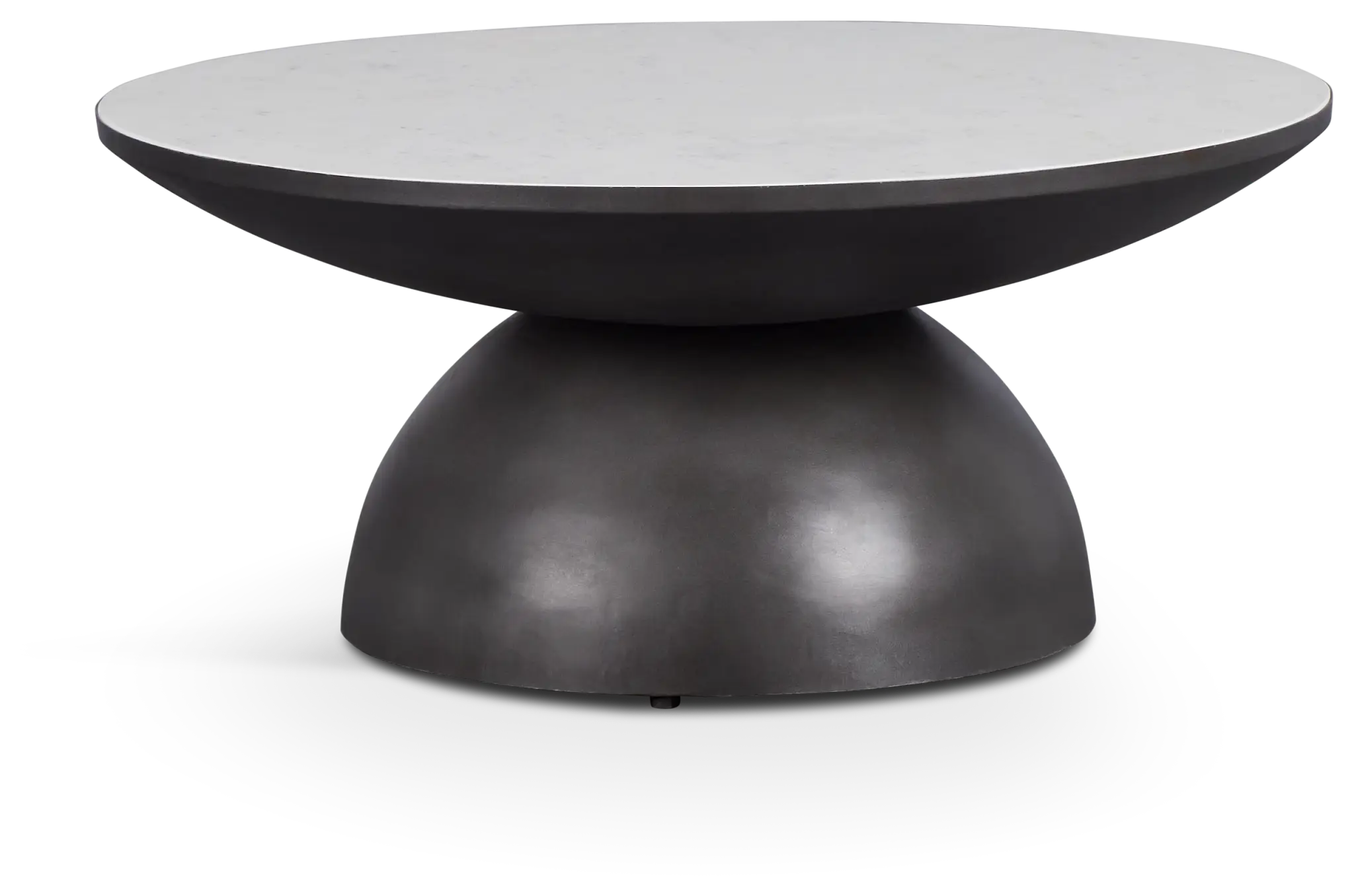Darby White Marble Round Coffee Table Darby White Marble Round Coffee Table