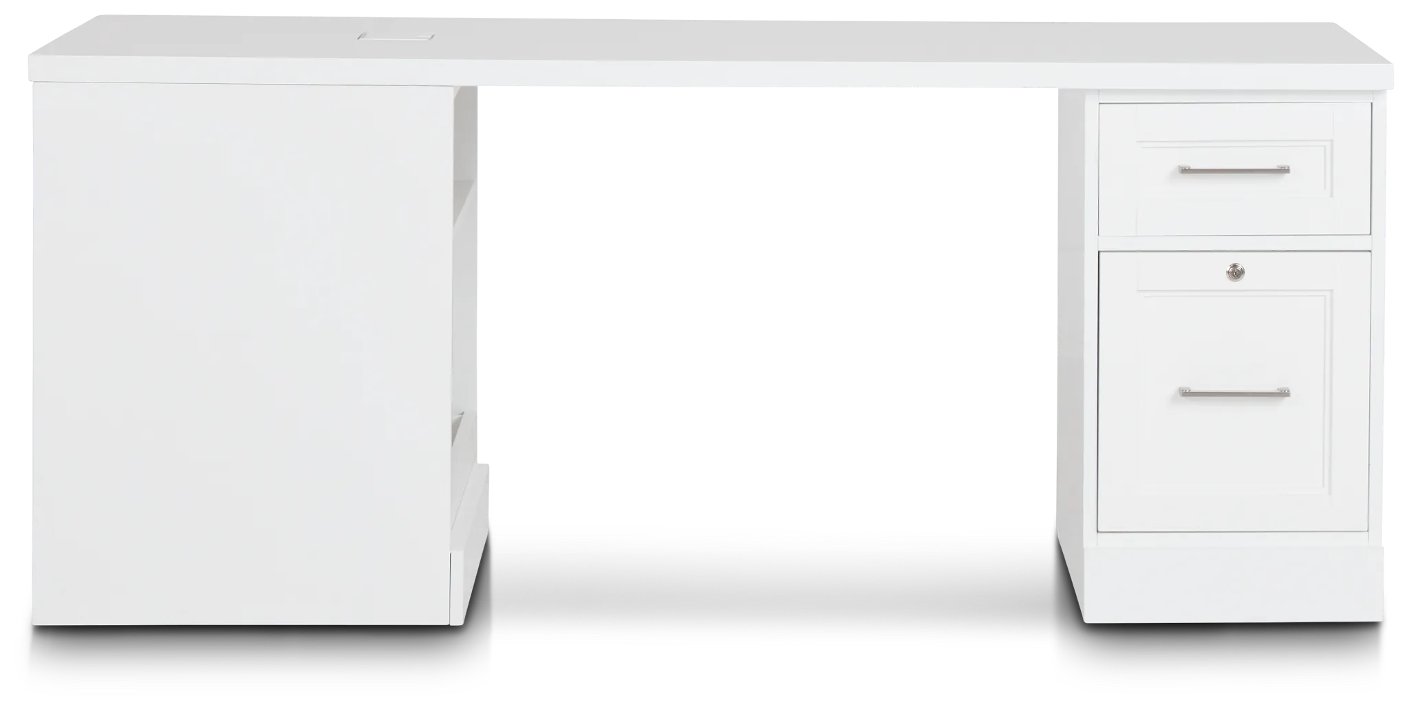 Newport White Peninsula Desk