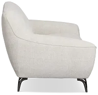 Zoey Light Beige Fabric Loveseat