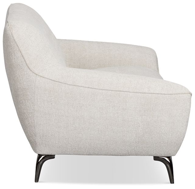 Zoey Light Beige Fabric Loveseat