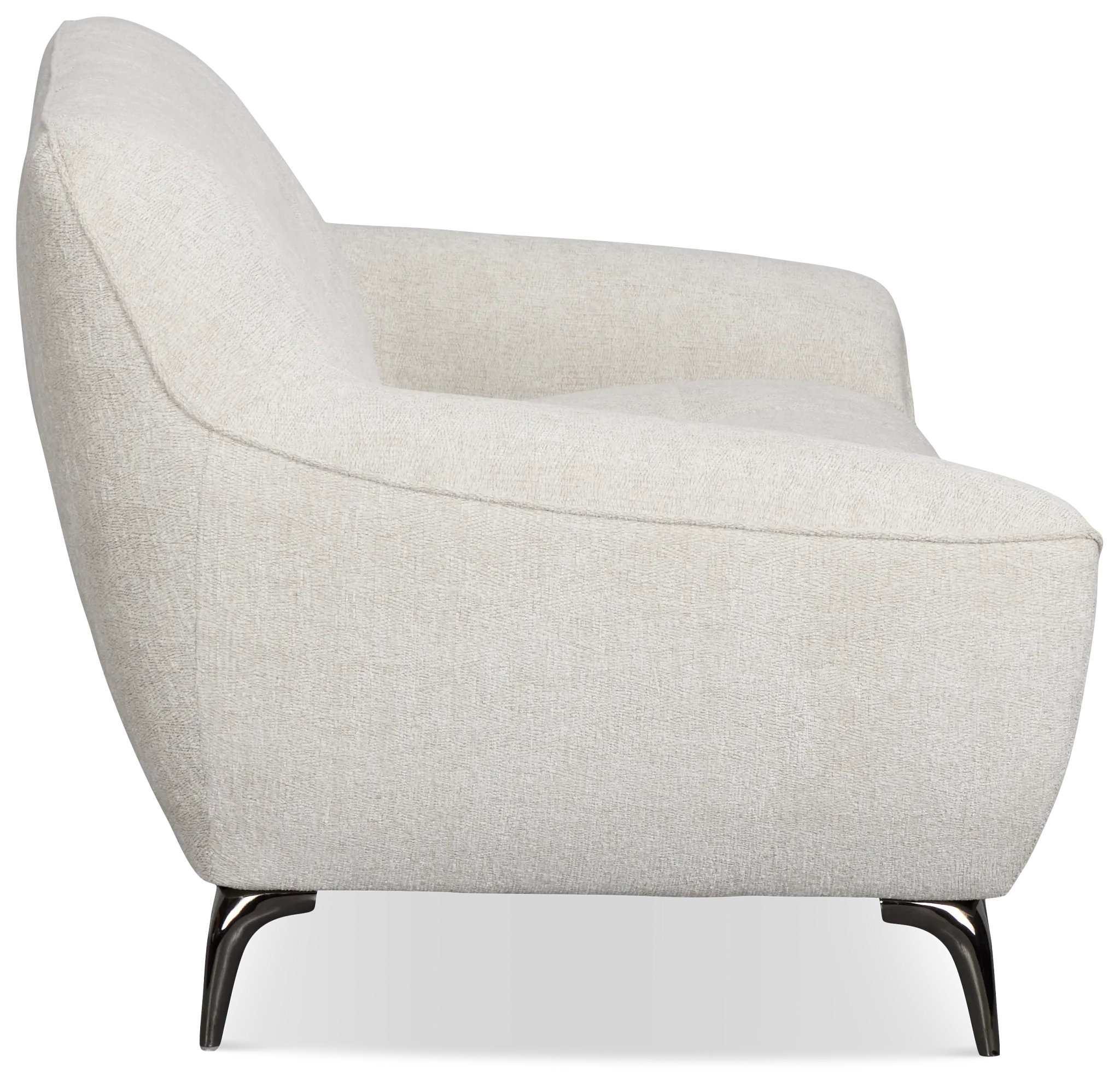 Zoey Light Beige Fabric Loveseat
