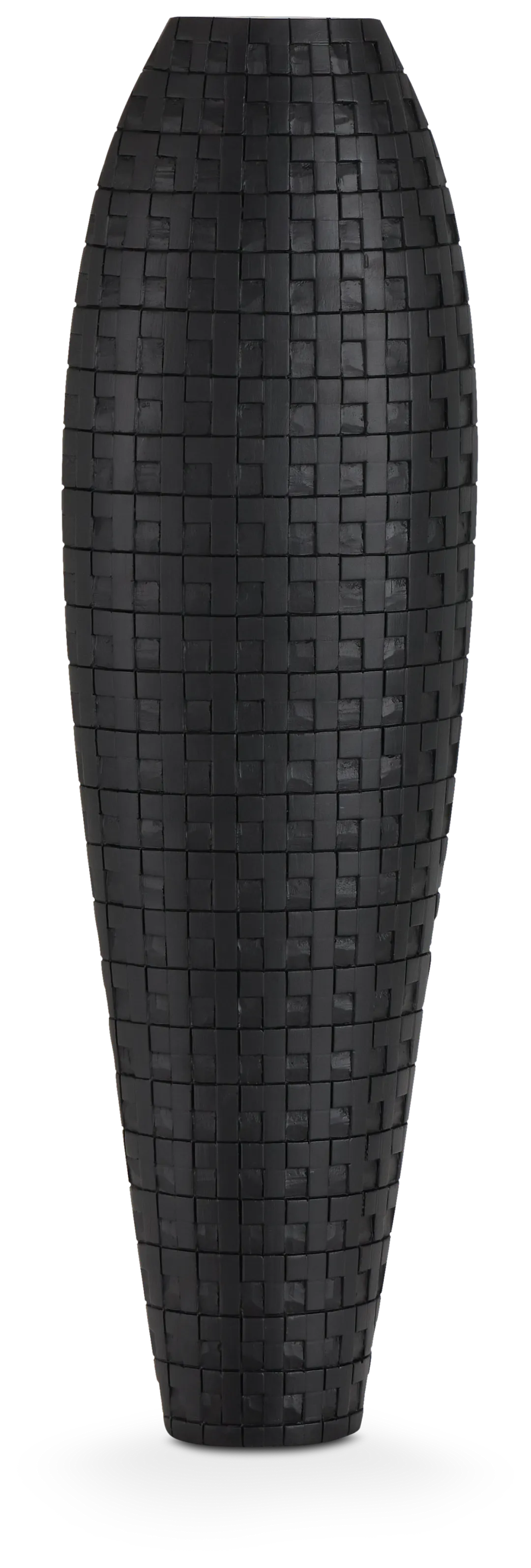 Zahara Black Short Vase