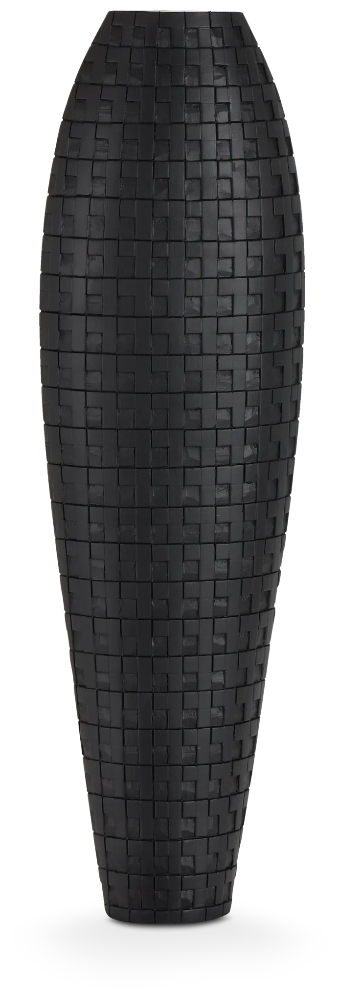 Zahara Black Short Vase