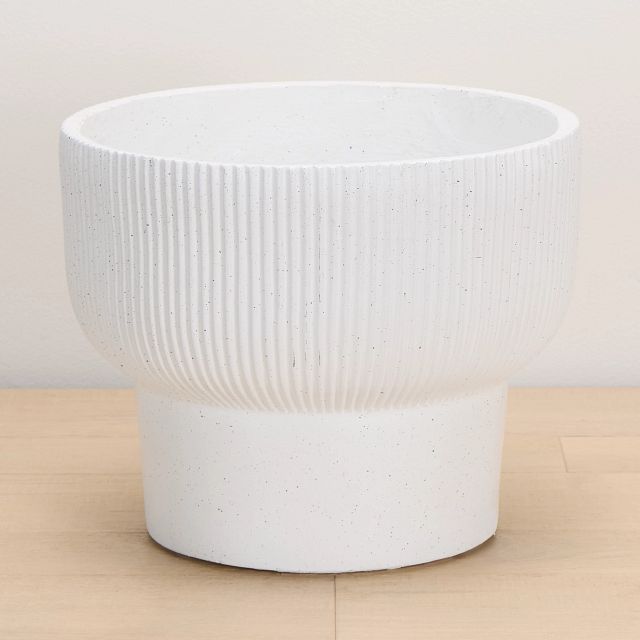 Yara White Small Planter