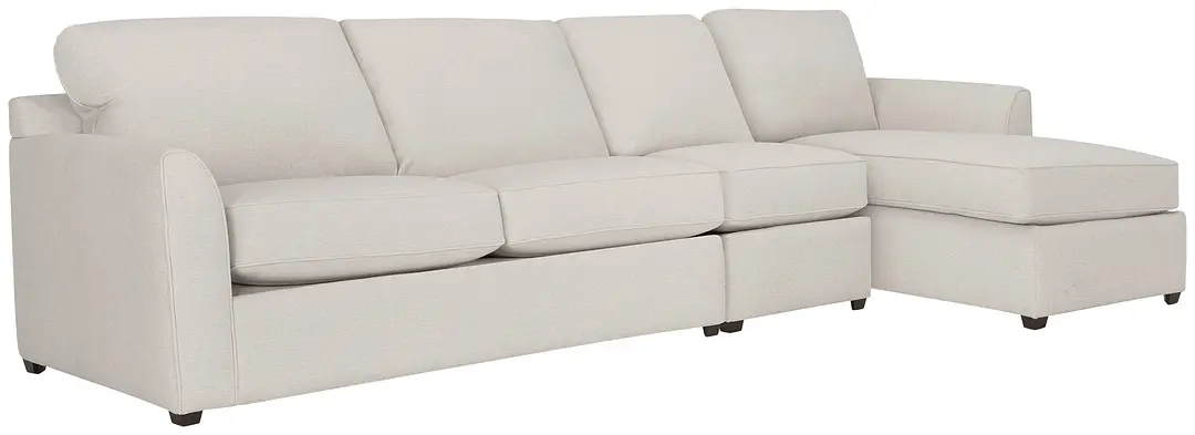 Asheville Light Taupe Fabric Small Right Chaise Sectional Asheville Light Taupe Fabric Small Right Chaise Sectional
