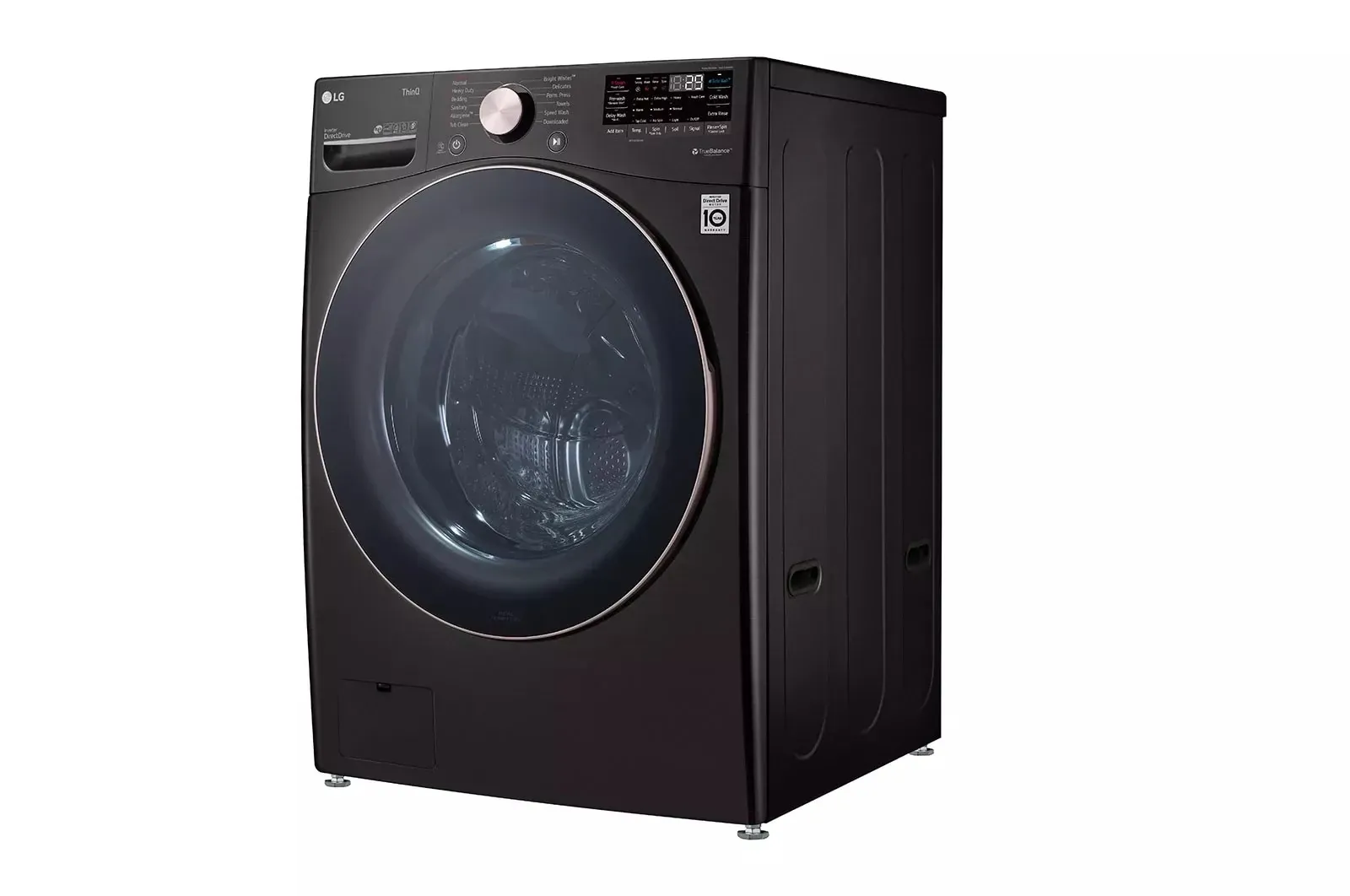 Lg 4000 Series Black Front Load Washer