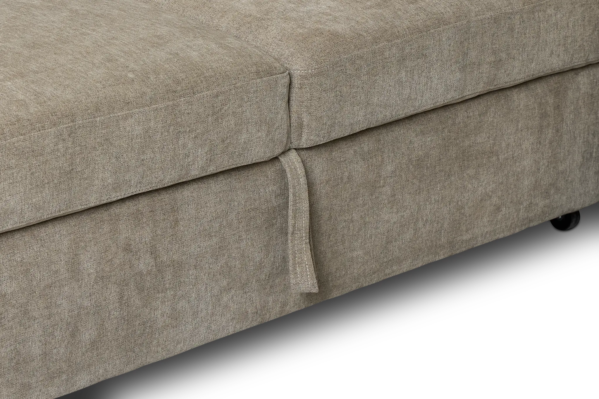 Addie Gray Fabric Medium Left Chaise Sleeper Sectional With Console Addie Gray Fabric Medium Left Chaise Sleeper Sectional With Console