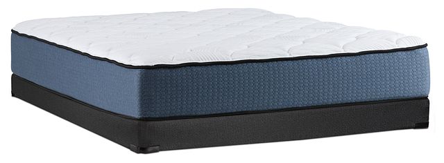 Kevin Charles Cocoa Cushion Firm Low-profile Mattress Set