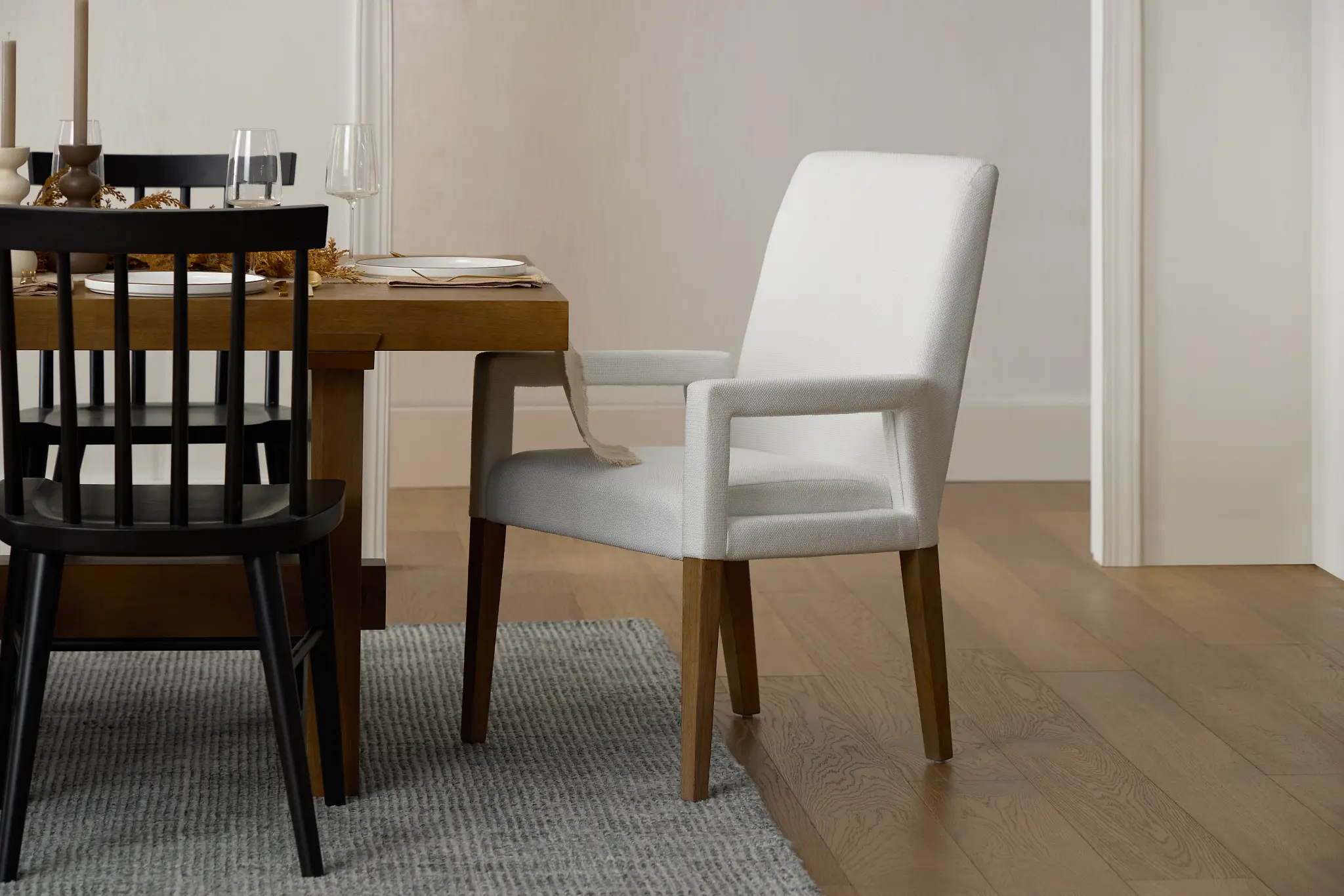 Provo White Upholstered Arm Chair Provo White Upholstered Arm Chair