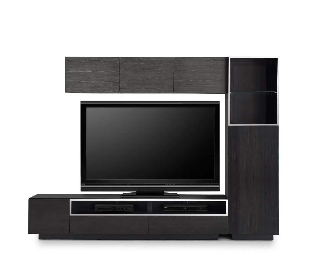 Vancouver 108" Dark Tone Dk Gray 5-piece Right Modular Wall Vancouver 108" Dark Tone Dk Gray 5-piece Right Modular Wall