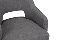 Oberlin Dark Gray Micro 30" Swivel Barstool