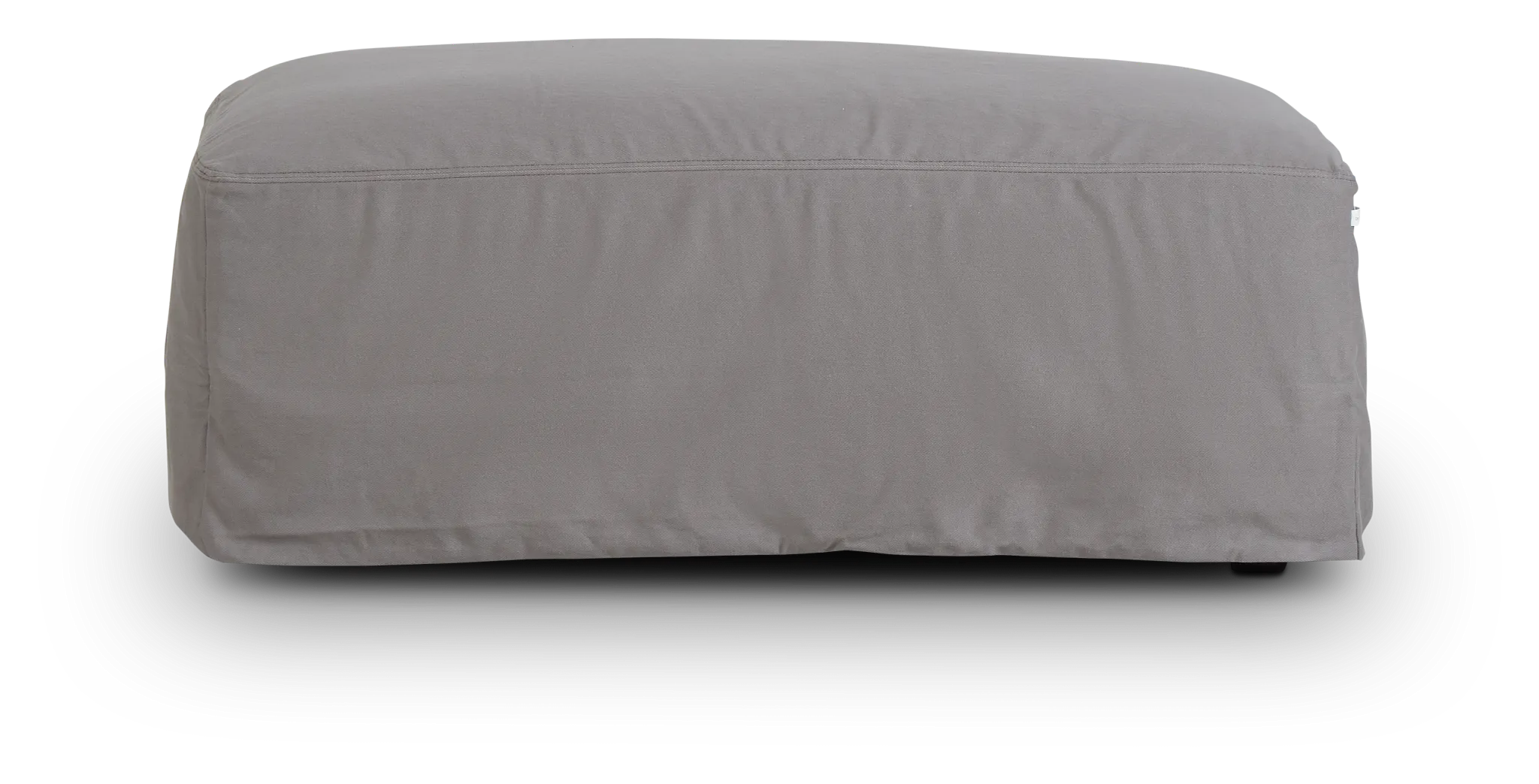 Delilah Gray Fabric Ottoman