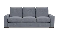 Edgewater Elevation Gray 96" Sofa W/ 3 Cushions