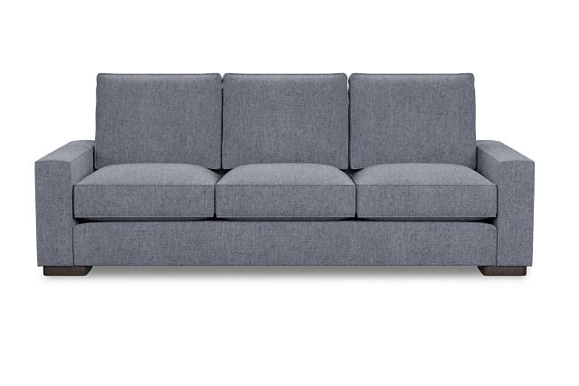 Edgewater Elevation Gray 96" Sofa W/ 3 Cushions