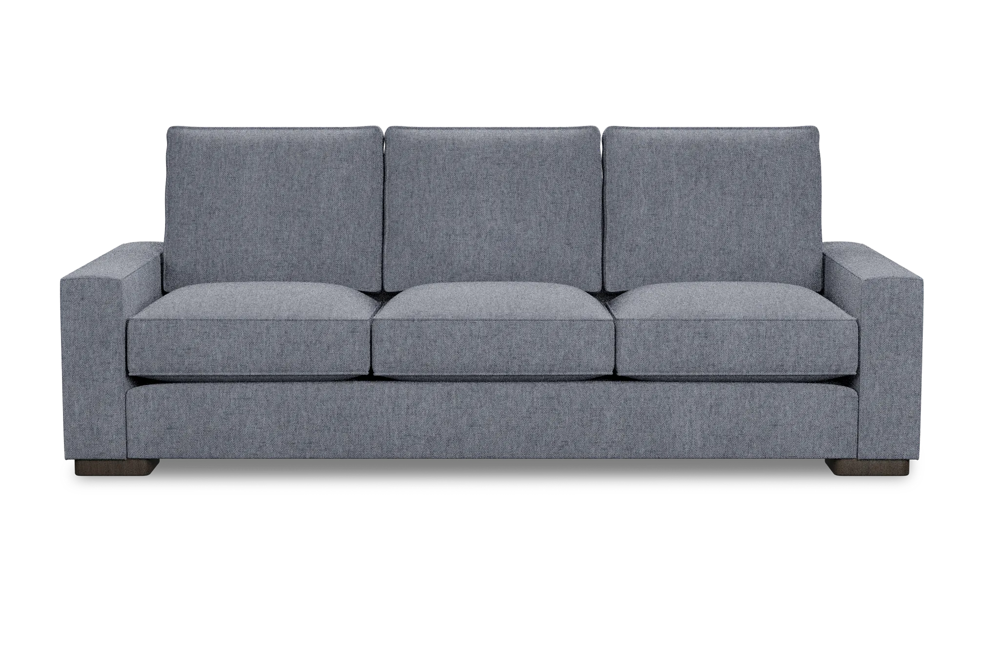 Edgewater Elevation Gray 96" Sofa W/ 3 Cushions