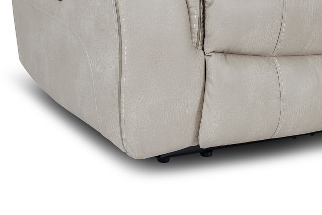 Dober Beige Micro Small Two-arm Power Reclining Sectional