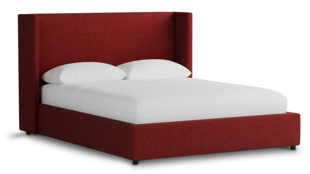 Captiva Elite Red 48" Upholstered Shelter Bed Captiva Elite Red 48" Upholstered Shelter Bed