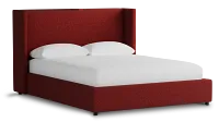 Captiva Elite Red 48" Upholstered Shelter Bed