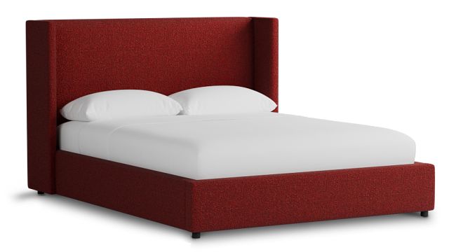 Captiva Elite Red 48" Upholstered Shelter Bed