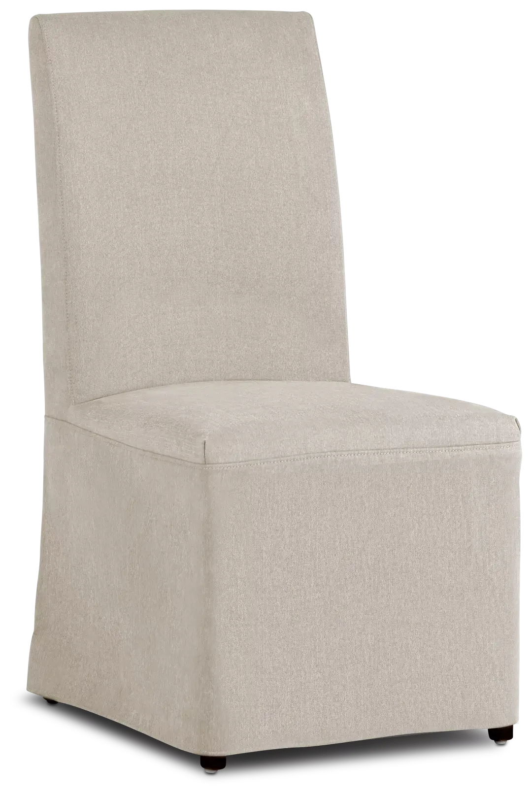 Harbor Light Beige Long Slipcover Chair With Dark-tone Leg Harbor Light Beige Long Slipcover Chair With Dark-tone Leg