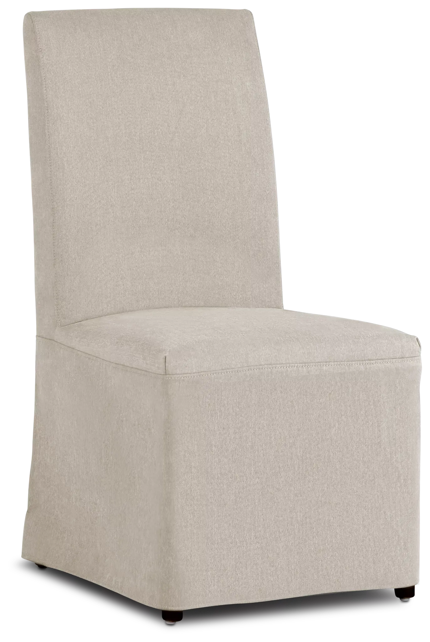 Harbor Light Beige Long Slipcover Chair With Dark-tone Leg Harbor Light Beige Long Slipcover Chair With Dark-tone Leg