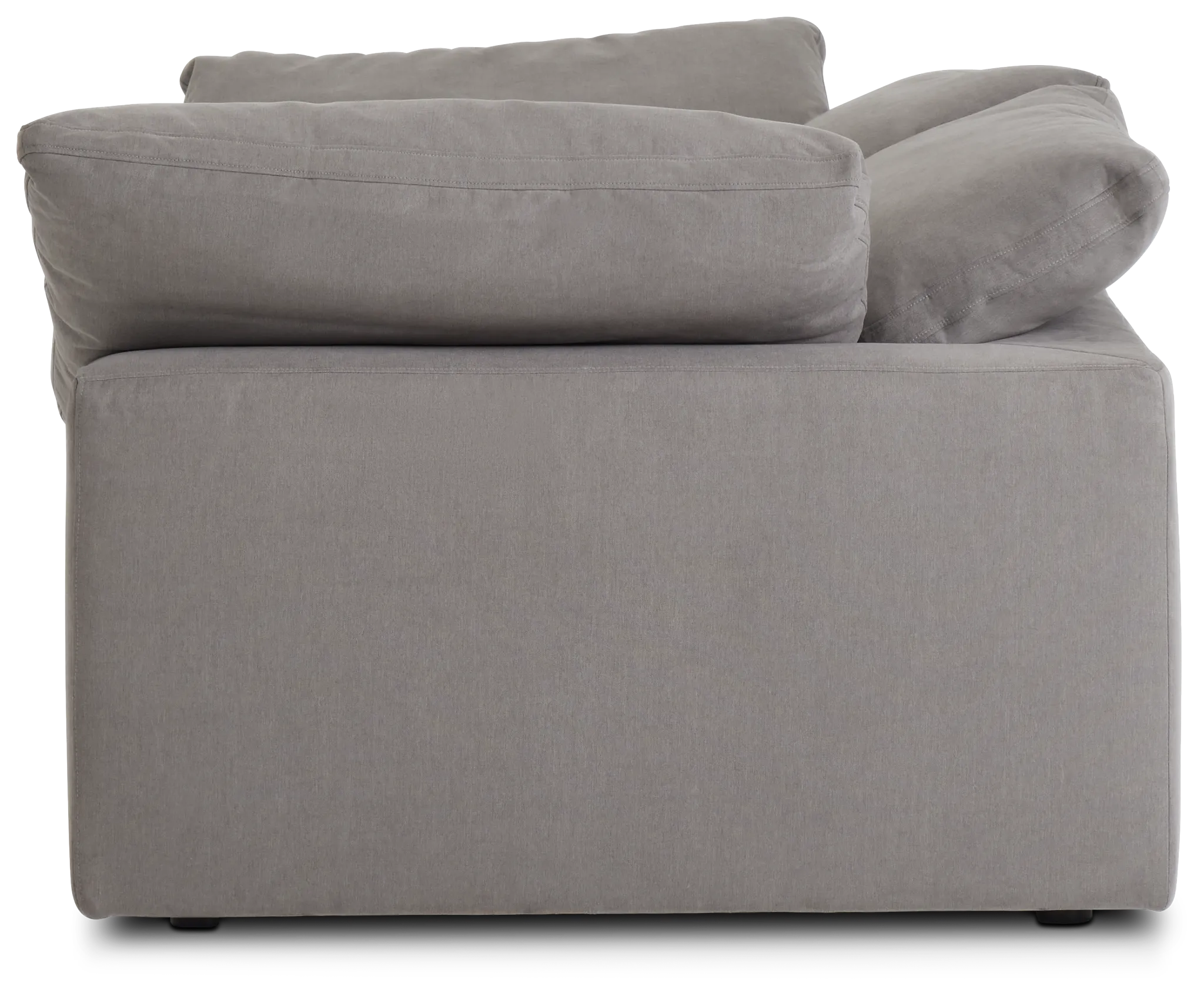 Nixon Light Gray Fabric 2-piece Modular Sofa