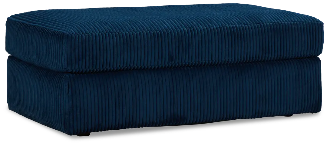 Charlie Dark Blue Fabric Ottoman Charlie Dark Blue Fabric Ottoman