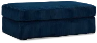 Charlie Dark Blue Fabric Ottoman