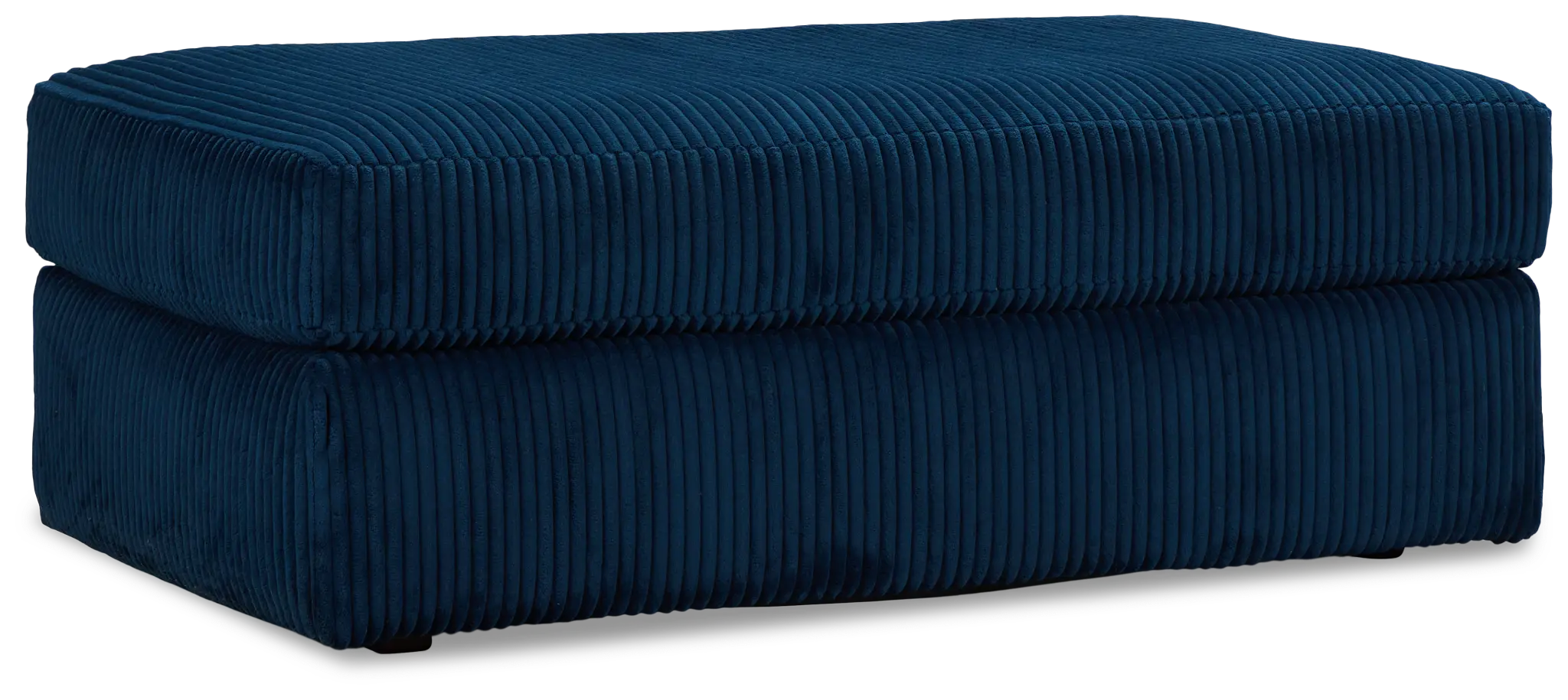 Charlie Dark Blue Fabric Ottoman Charlie Dark Blue Fabric Ottoman