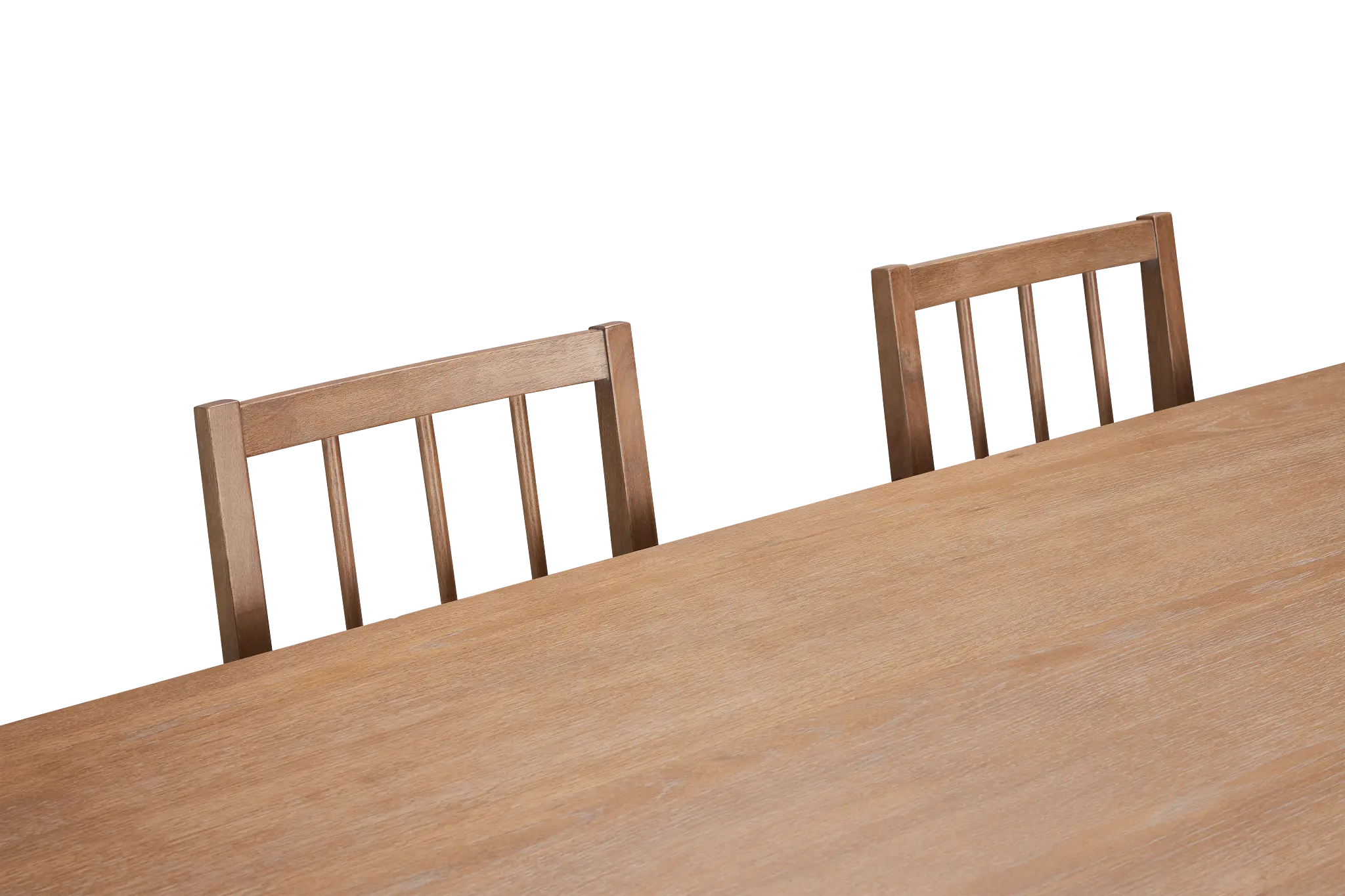 Provo Mid Tone Trestle Table & 4 White Upholstered Chairs Provo Mid Tone Trestle Table & 4 White Upholstered Chairs