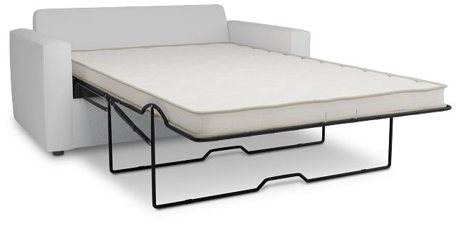 Siesta Suave White Fabric Innerspring Sleeper