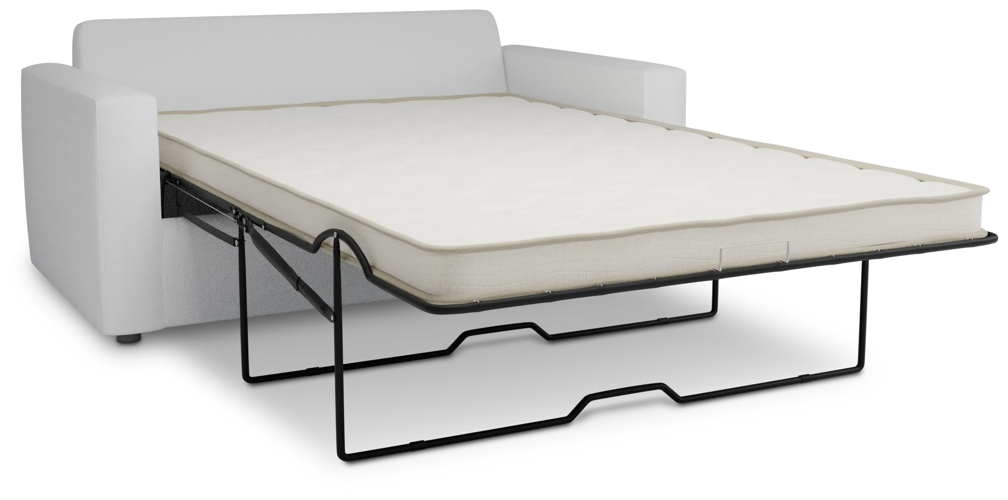 Siesta Suave White Fabric Innerspring Sleeper