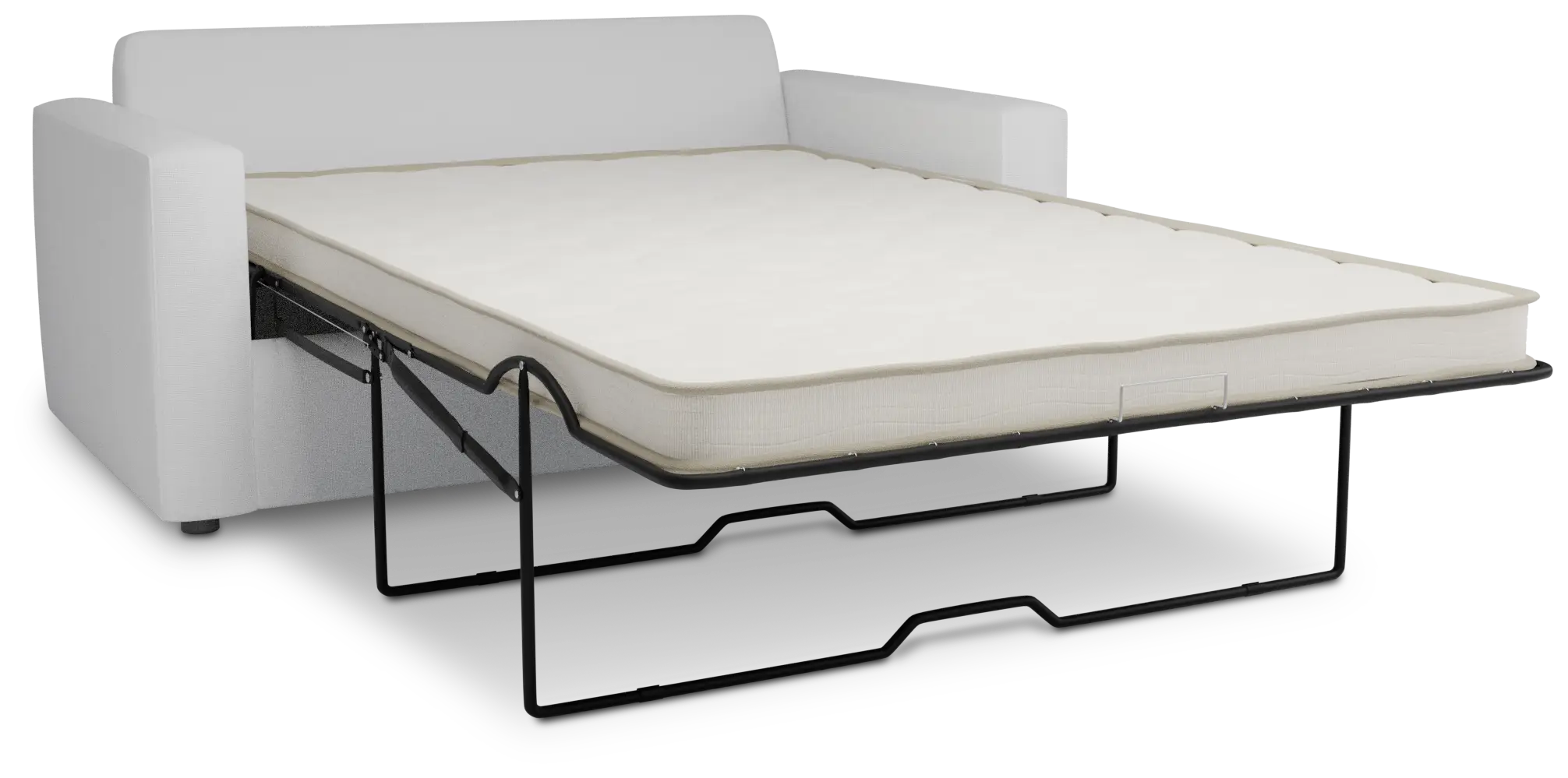 Siesta Suave White Fabric Innerspring Sleeper Siesta Suave White Fabric Innerspring Sleeper