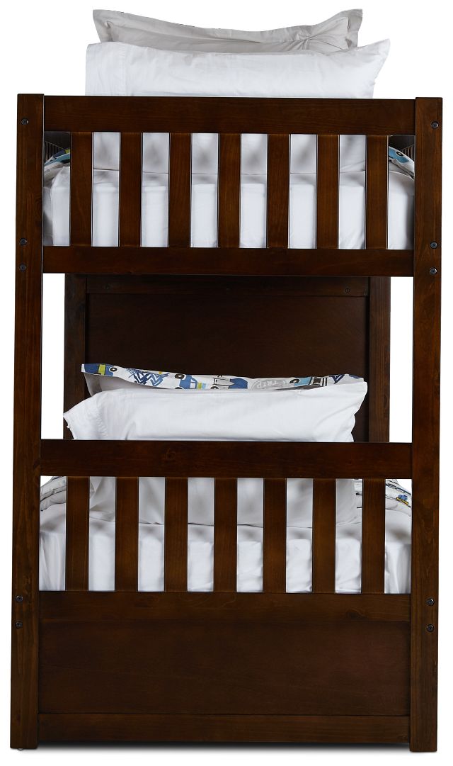 Bailey Dark Tone Trundle Bunk Bed