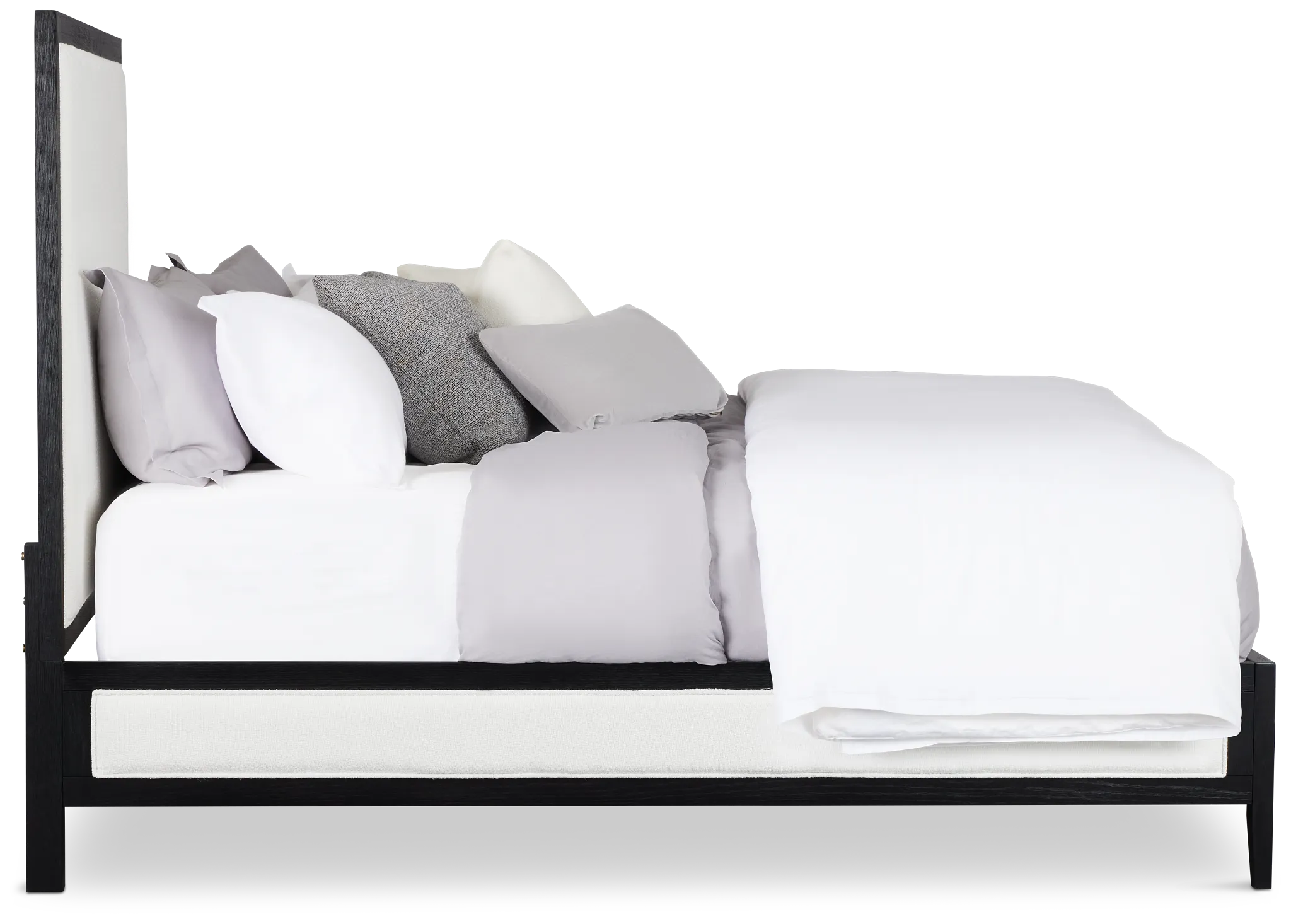 Alden Black Uph Platform Bed