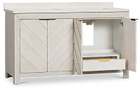 Delray White 60" Double Bathroom Vanity