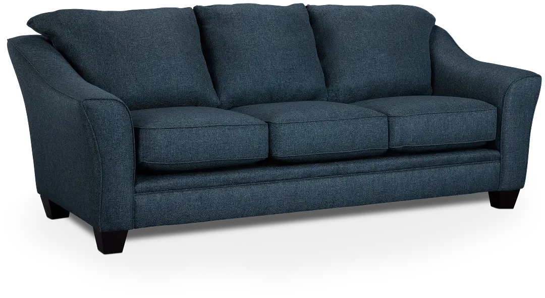 Avery Dark Blue Fabric Sofa Avery Dark Blue Fabric Sofa