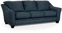 Avery Dark Blue Fabric Sofa