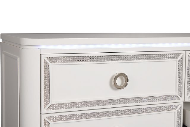 Milan White Youth Dresser