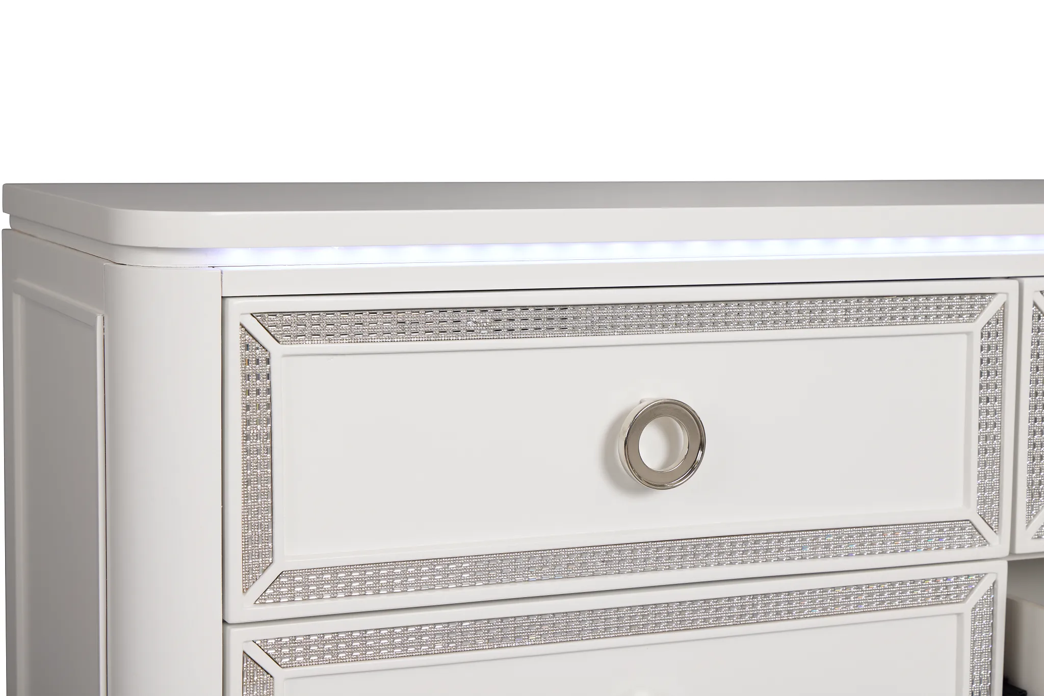Milan White Youth Dresser