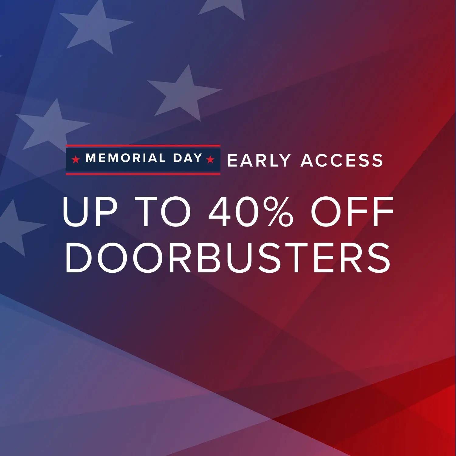 Memorial Day Sale