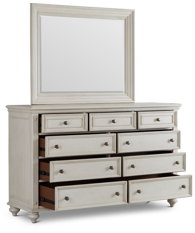 Savannah Ivory Dresser & Mirror (4)